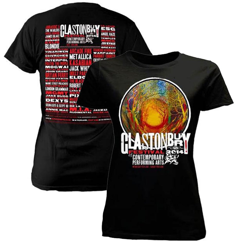 フェス公式Tシャツ GLASTONBURY - (開催 55周年 ) - FESTIVAL 2014 (超レア) / バックプリントあり / ヴィンテージ
